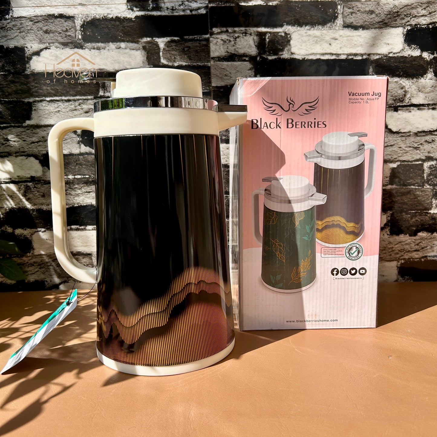 Heaven® Vacuum Flask with Glass Refill Thermos – Keep Drinks Hot or Cold up-to 12 Hours