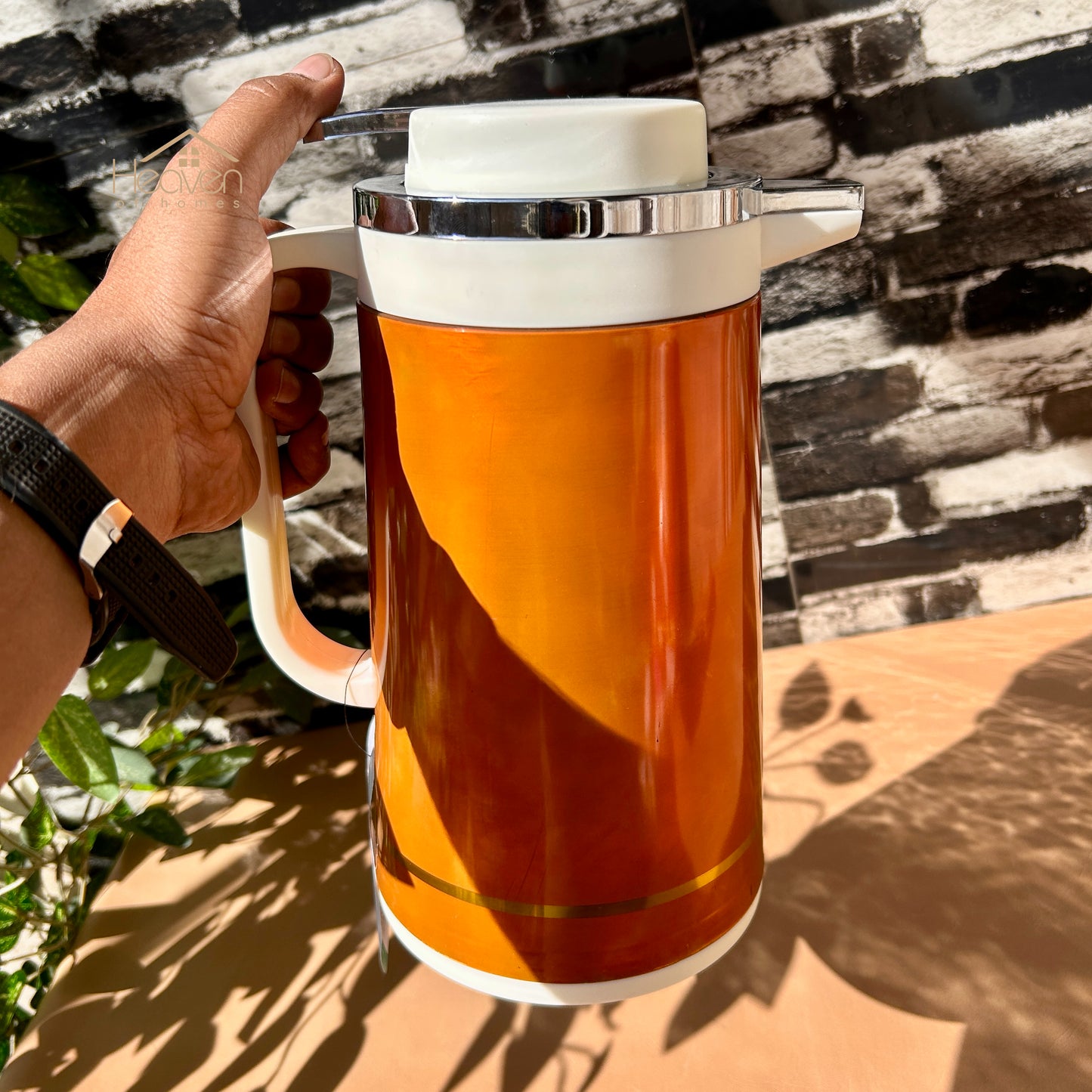 Heaven® Vacuum Flask with Glass Refill Thermos – Keep Drinks Hot or Cold up-to 12 Hours