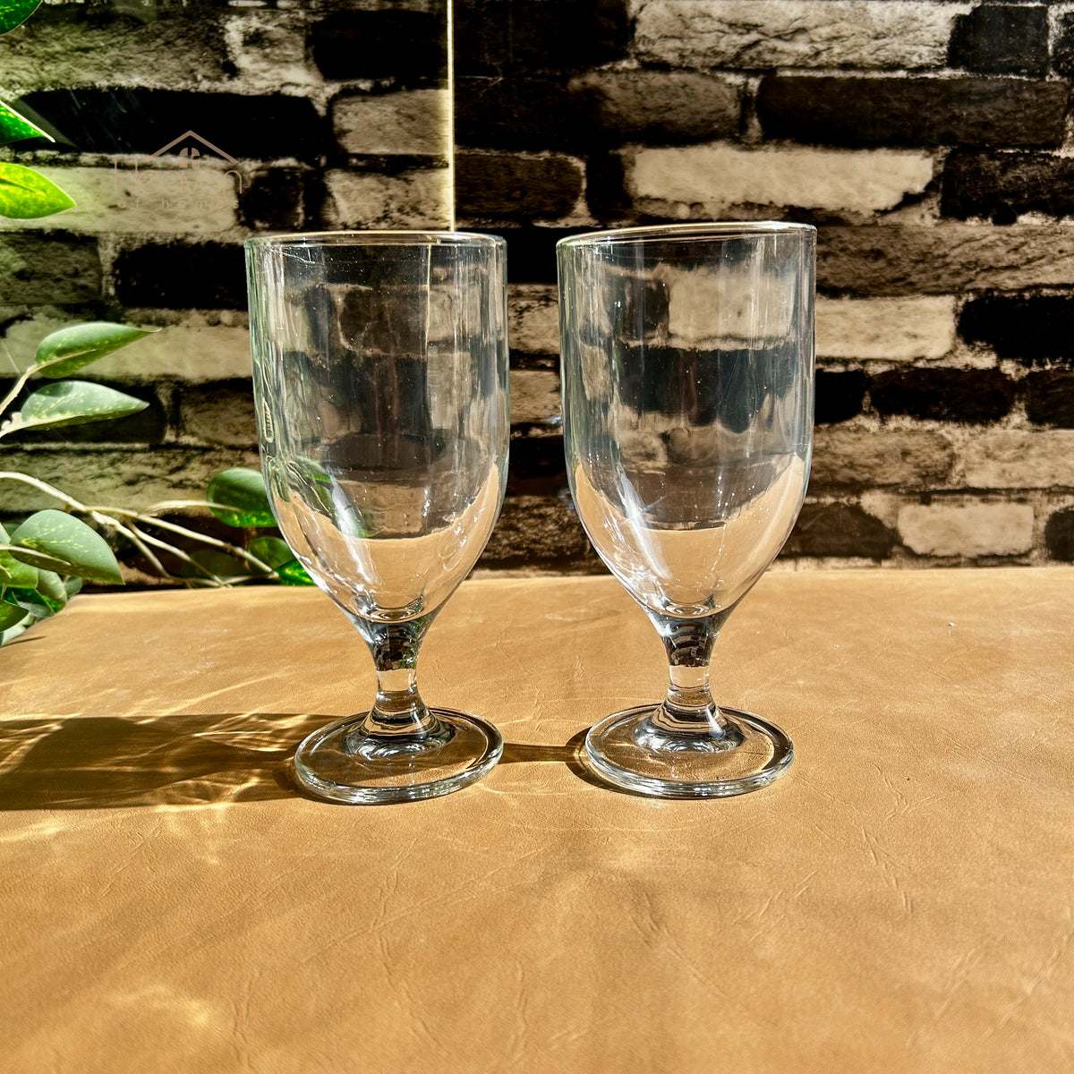 Delisoga® 6-piece 340ml Transparent Vine Glass Drinking Glasses – For Home & Dining Plain K325