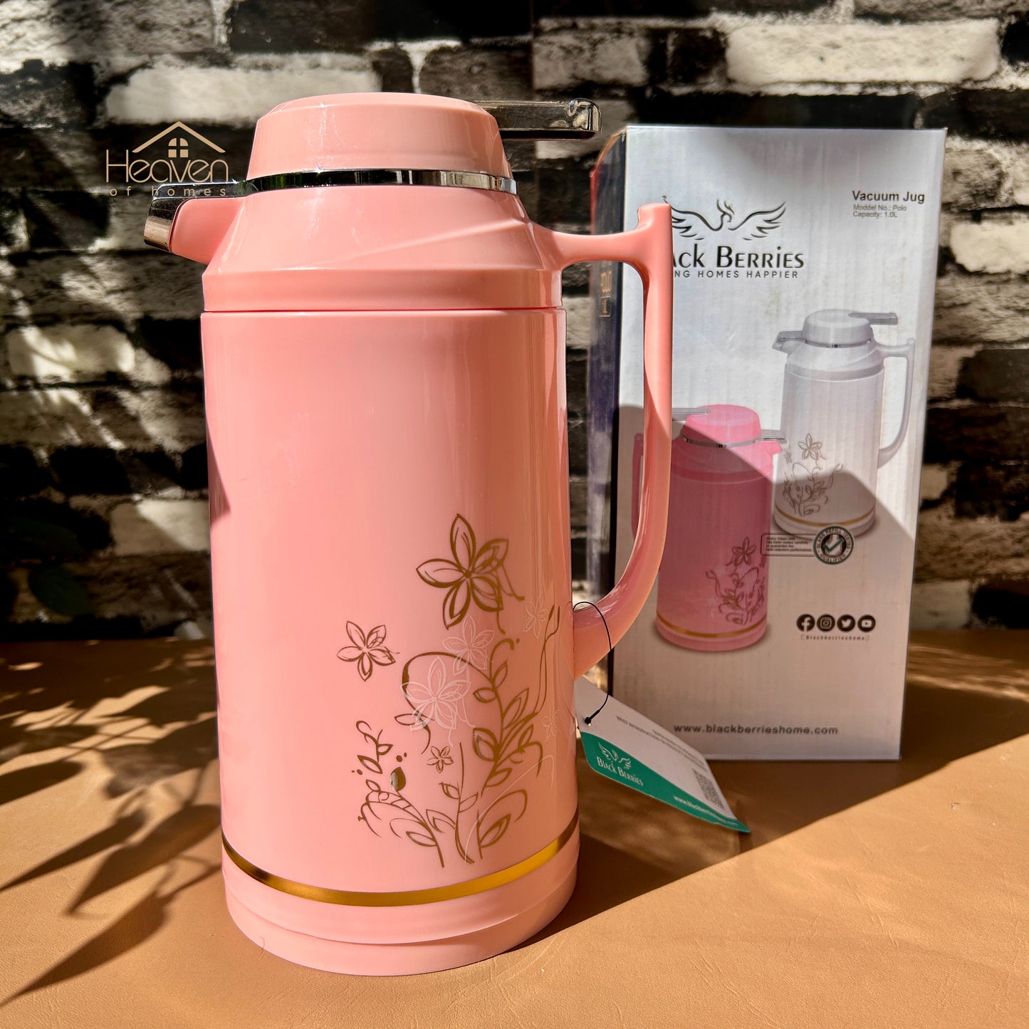 Heaven® Vacuum Insulated Glass Refill Thermos – Keep Drinks Hot or Cold 1 Litre
