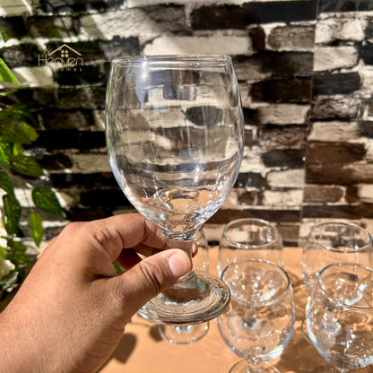 Nova® Set of 6 Clear Glass Vine Tumblers – Stylish Glassware for Everyday Use Bistro 280 ml