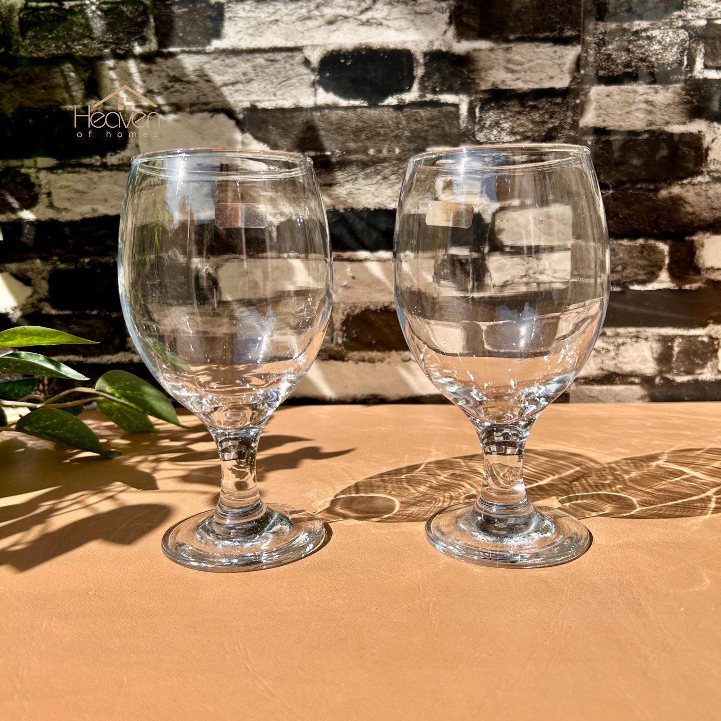 Nova® Set of 6 Clear Glass Vine Tumblers – Stylish Glassware for Everyday Use Bistro 280 ml