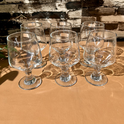 Nova® 6-Piece Clear Glass Vine Drinking Glass Set – Elegant Tumblers for Water & Juice Brio 300 ml