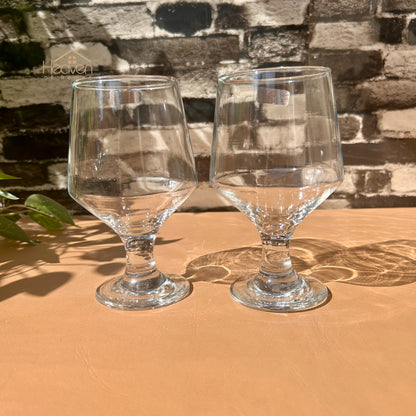 Nova® 6-Piece Clear Glass Vine Drinking Glass Set – Elegant Tumblers for Water & Juice Brio 300 ml