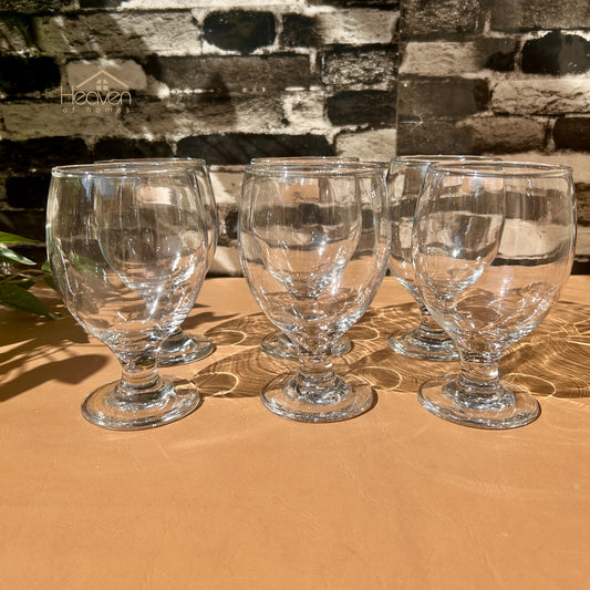 Nova® 6-piece Transparent Vine Glass Drinking Glasses – For Home & Dining Bingo 350 ml