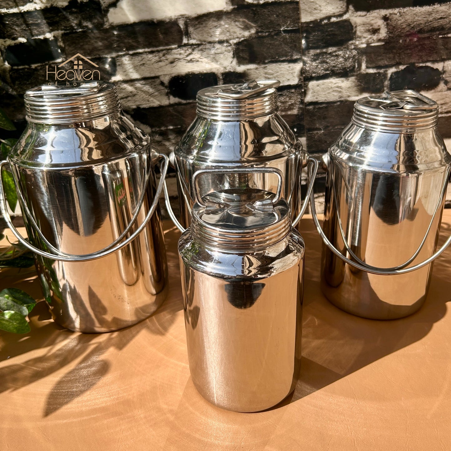 Heaven® Stainless Steel Barni – Multi-Purpose Milk & Oil Storage Container