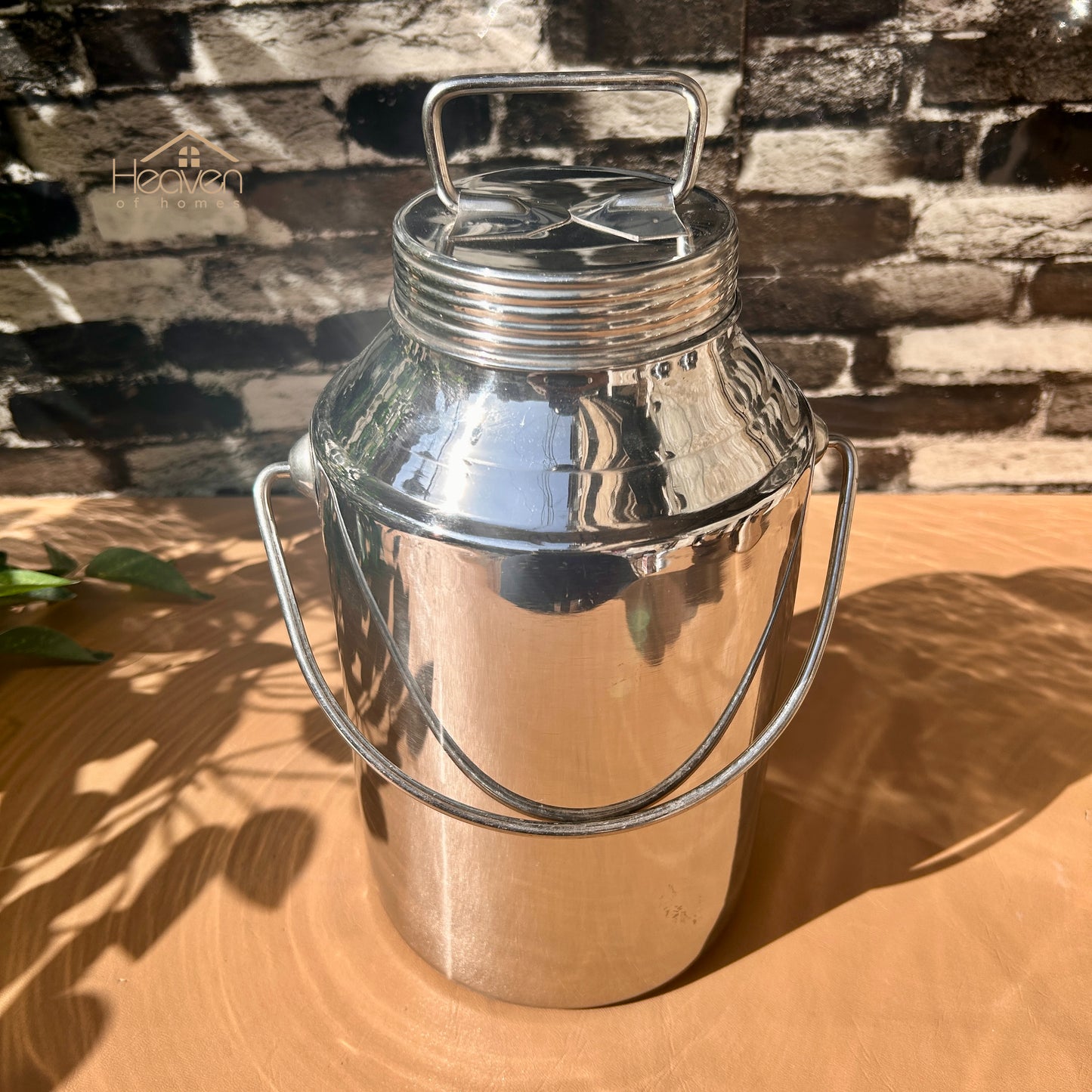 Heaven® Stainless Steel Barni – Multi-Purpose Milk & Oil Storage Container