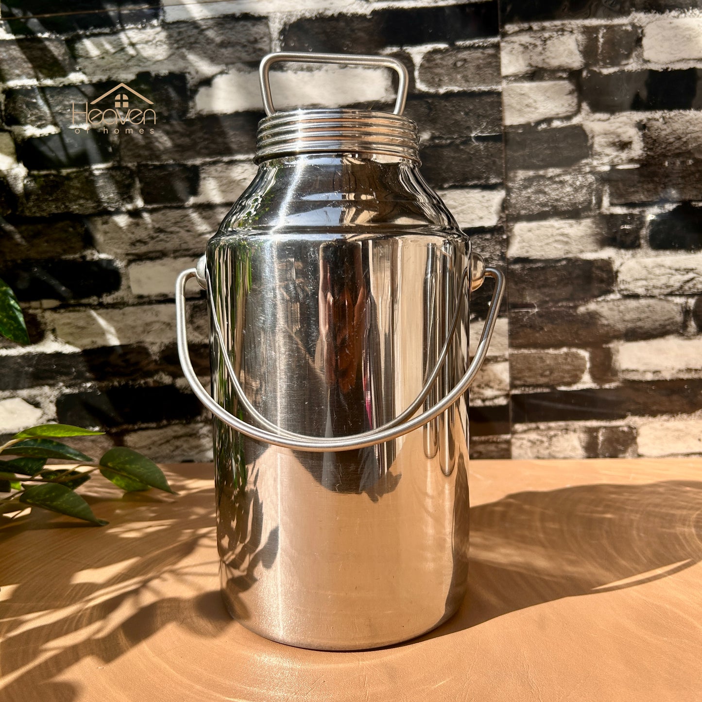 Heaven® Stainless Steel Barni – Multi-Purpose Milk & Oil Storage Container