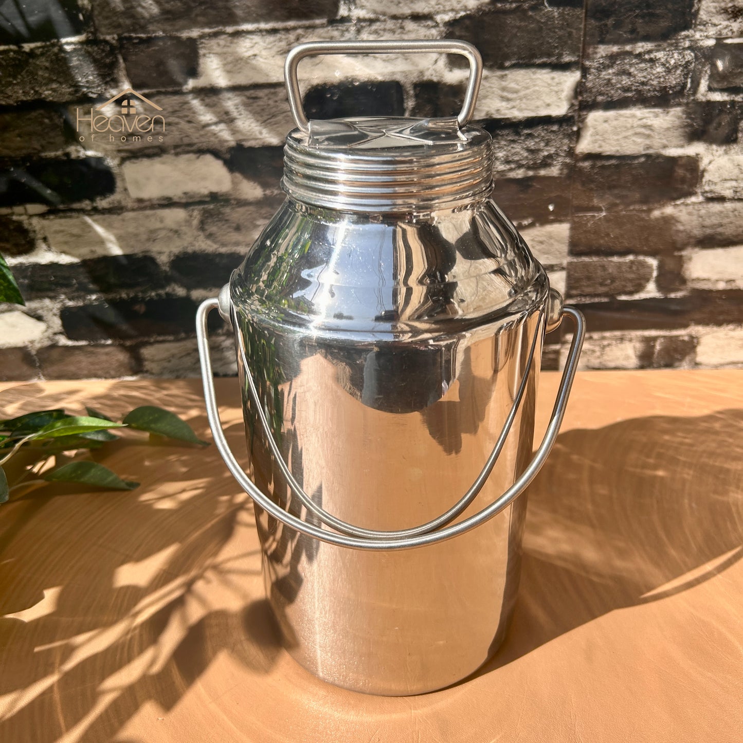 Heaven® Stainless Steel Barni – Multi-Purpose Milk & Oil Storage Container