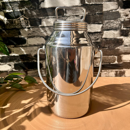 Heaven® Stainless Steel Barni – Multi-Purpose Milk & Oil Storage Container