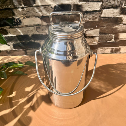 Heaven® Stainless Steel Barni – Multi-Purpose Milk & Oil Storage Container