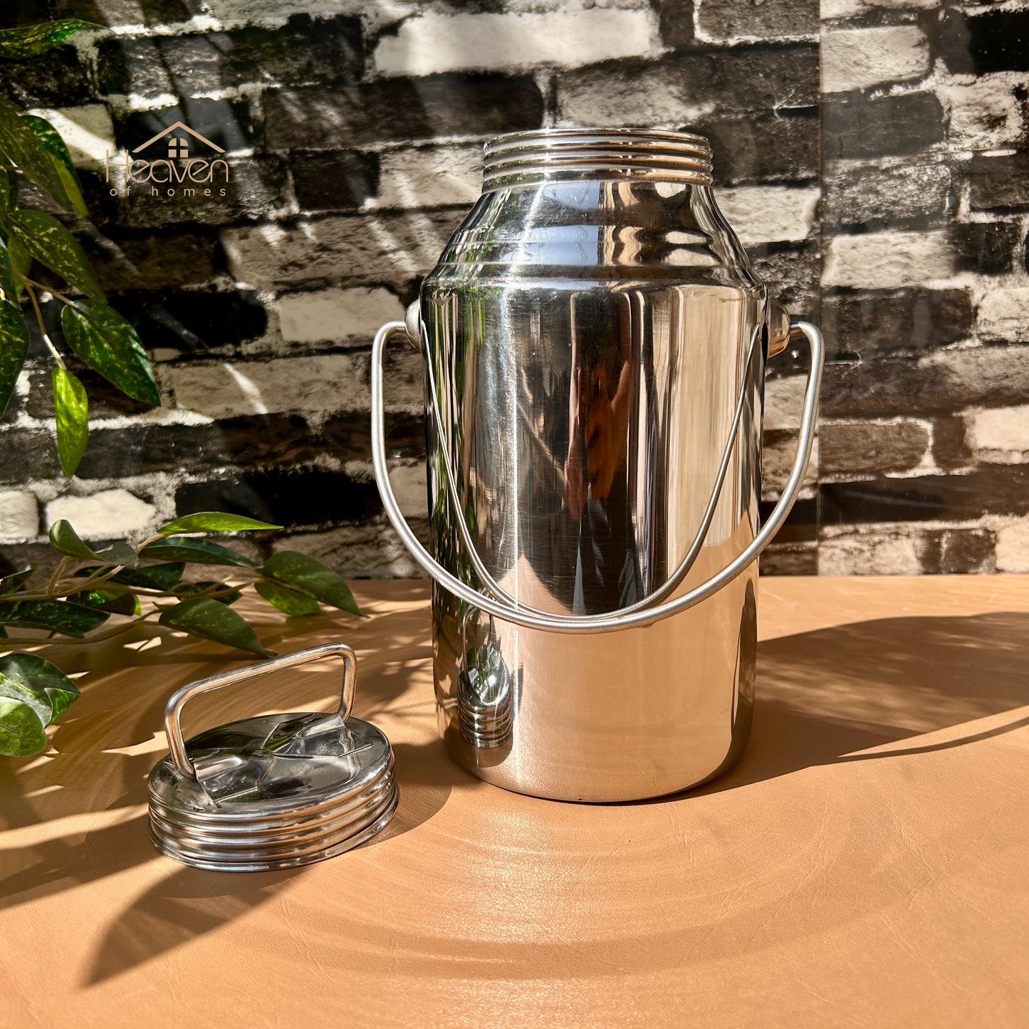 Heaven® Stainless Steel Barni – Multi-Purpose Milk & Oil Storage Container