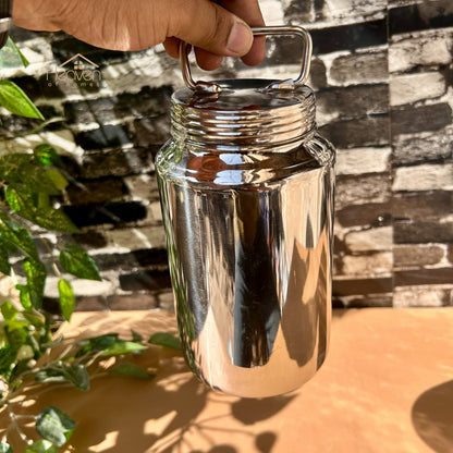Heaven® Stainless Steel Barni – Multi-Purpose Milk & Oil Storage Container
