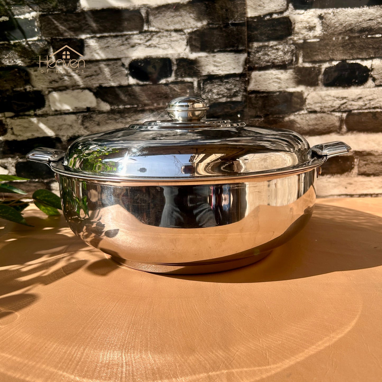 Heaven® Stainless Steel Hot Pot – Durable Insulated Food & Double Body with Side Locks