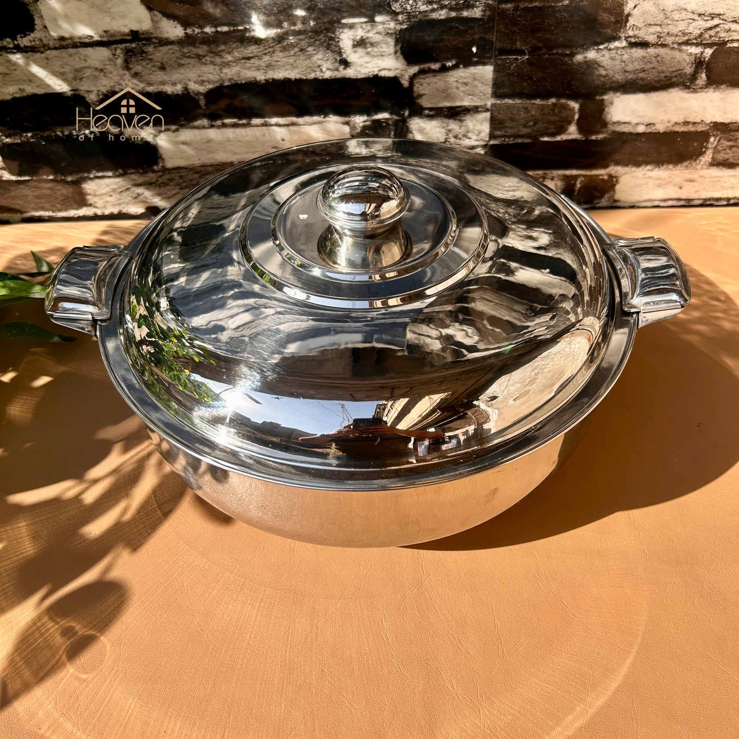 Heaven® Stainless Steel Hot Pot – Durable Insulated Food & Double Body with Side Locks