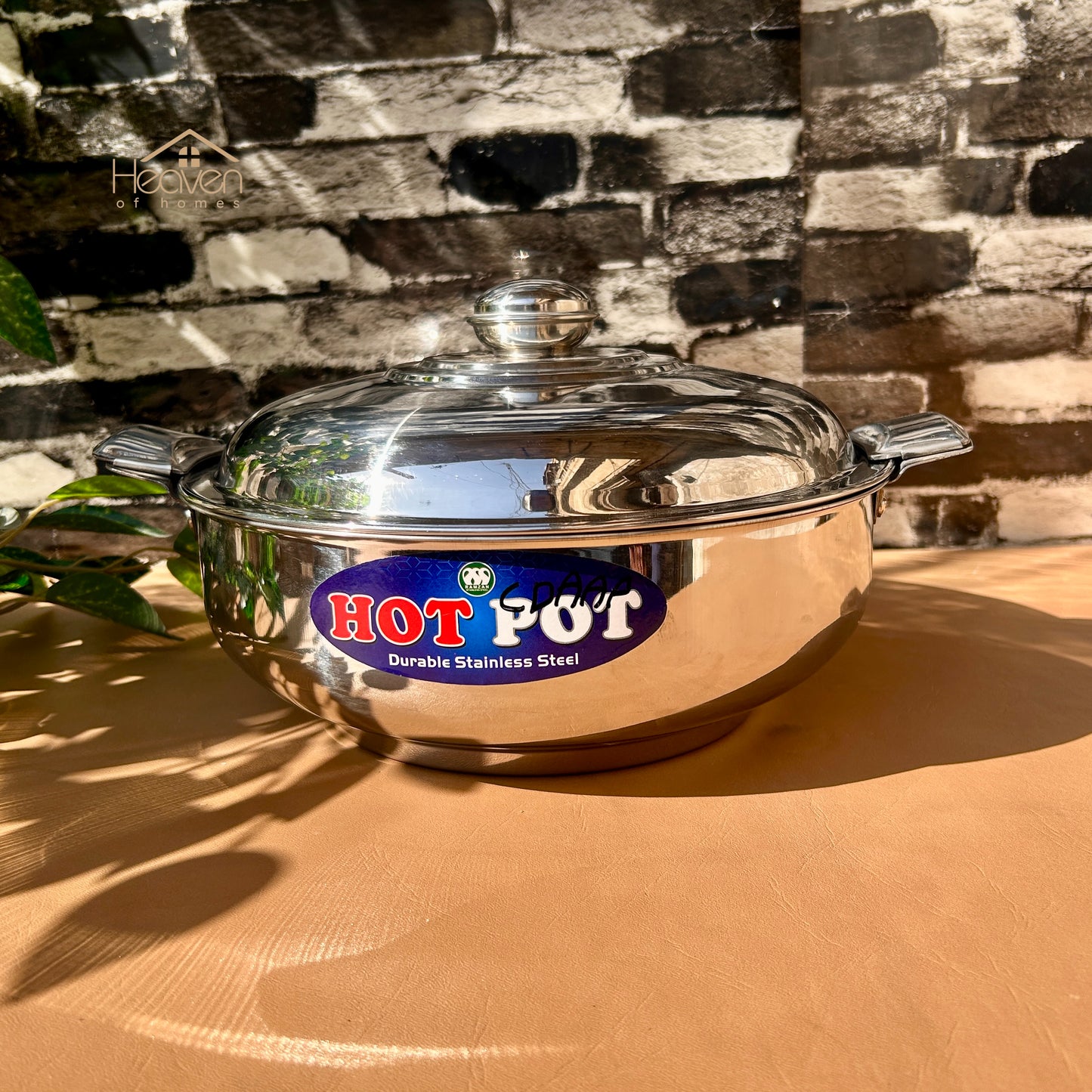 Heaven® Stainless Steel Hot Pot – Durable Insulated Food & Double Body with Side Locks