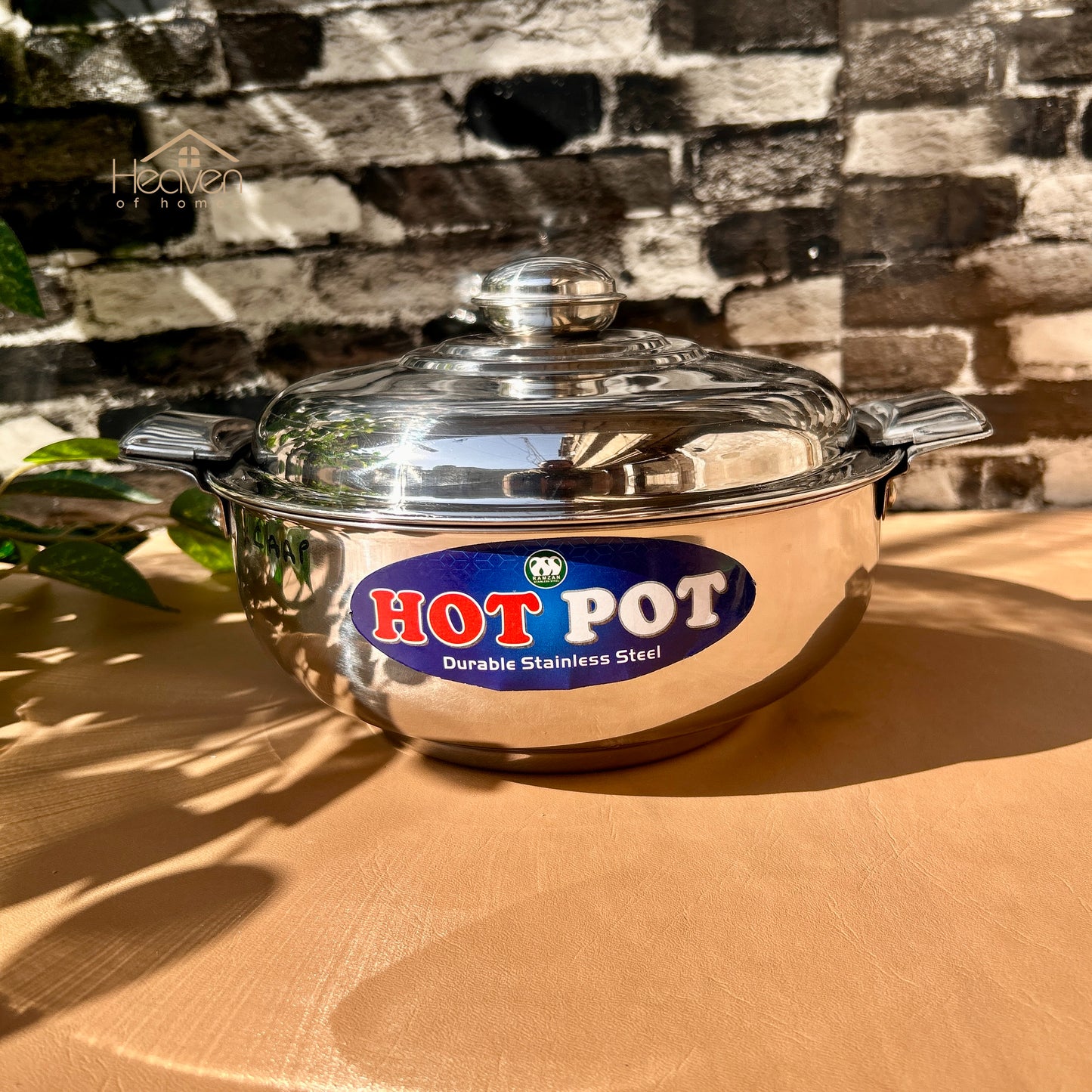 Heaven® Stainless Steel Hot Pot – Durable Insulated Food & Double Body with Side Locks