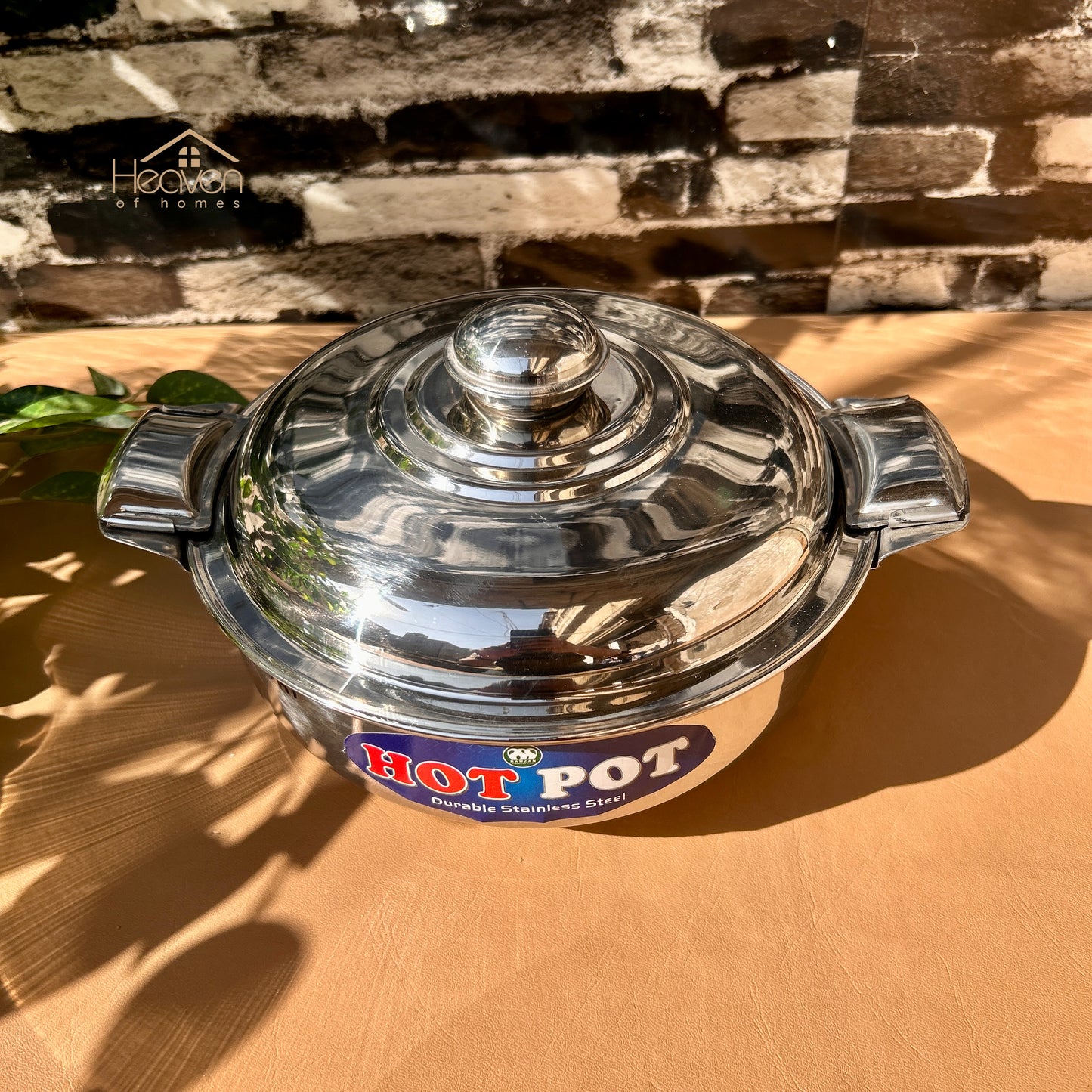 Heaven® Stainless Steel Hot Pot – Durable Insulated Food & Double Body with Side Locks