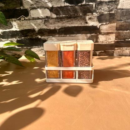 Heaven® Salt & Pepper Shaker Set – Elegant Tabletop Seasoning Containers Set of 3