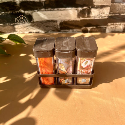 Heaven® Salt & Pepper Shaker Set – Elegant Tabletop Seasoning Containers Set of 3