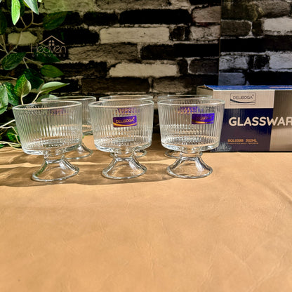 Delisoga® Set of 6 Ice Cream Bowls – Premium Dessert Bowls BQL038B