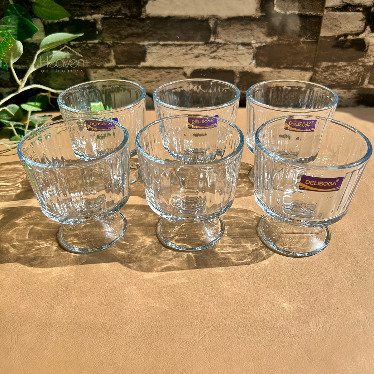 Delisoga® Set of 6 Ice Cream Bowls – Premium Dessert Bowls BQL038D