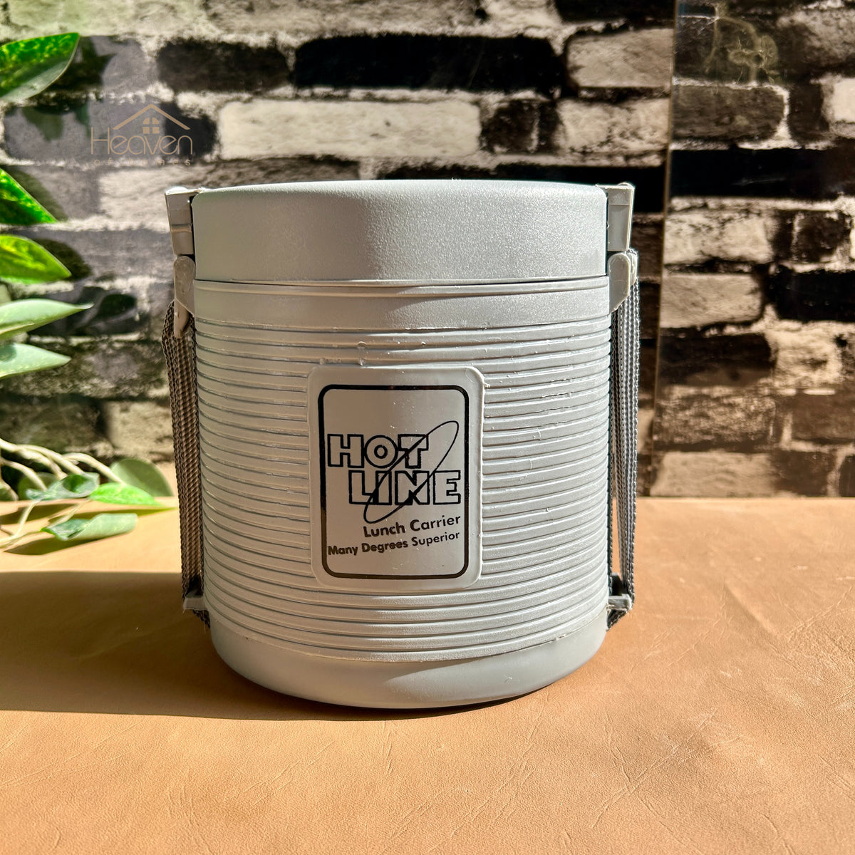 Hot Line 2 Compartment Lunch Carrier Tiffin Stainless Steel Box With Insulated Cover Easy to Use for office and work