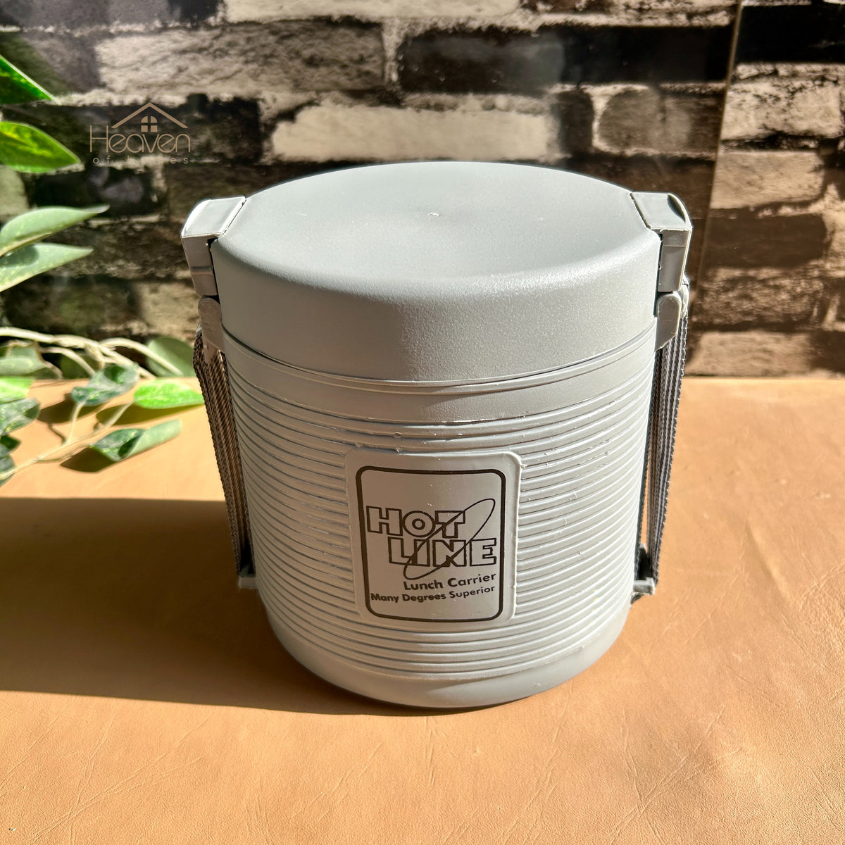 Hot Line 2 Compartment Lunch Carrier Tiffin Stainless Steel Box With Insulated Cover Easy to Use for office and work