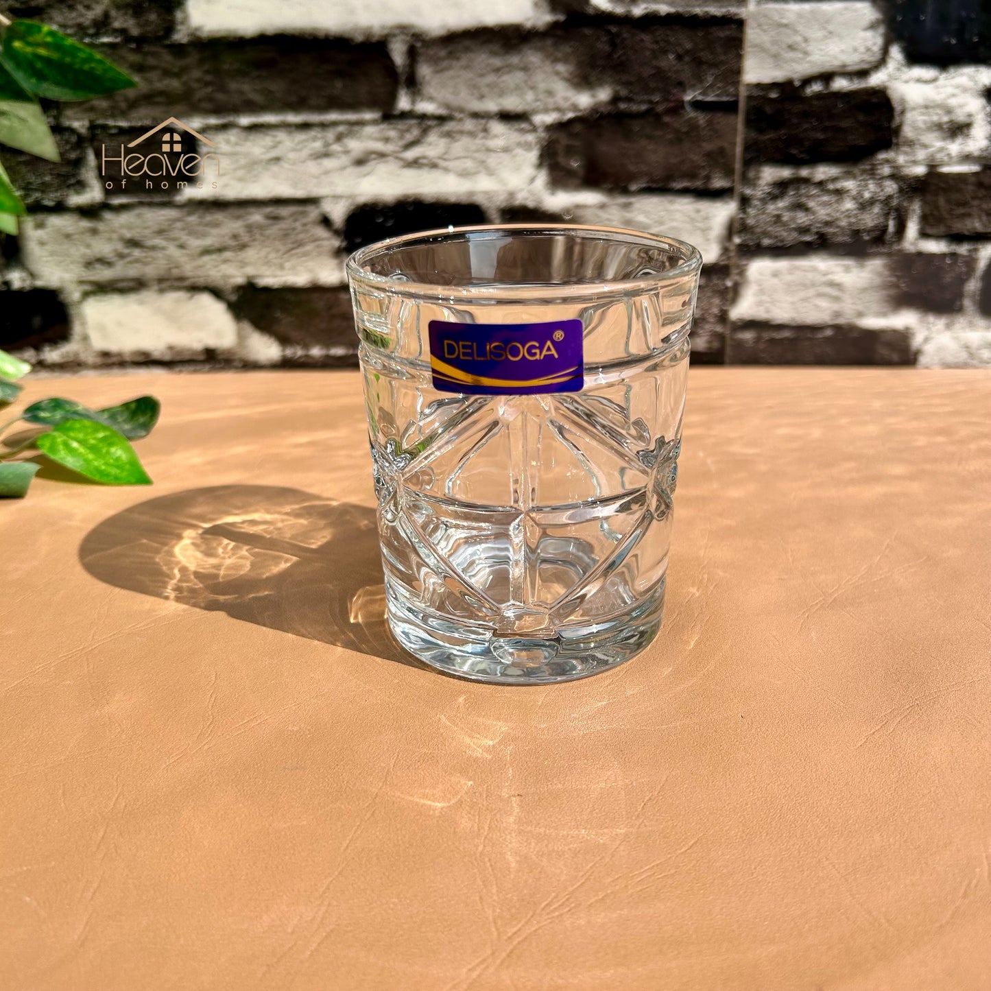 Delisoga® 6-Piece Clear Glassware Set – 340ml Everyday Drinking Glasses for Beverages, Juice & More - DSKB018
