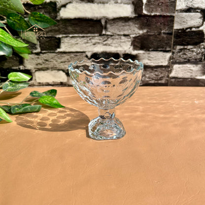 Delisoga® 6 - Piece Clear Glass Dessert Bowls – Elegant Serving Bowls for Ice Cream, Pudding & Sweets - BQL027