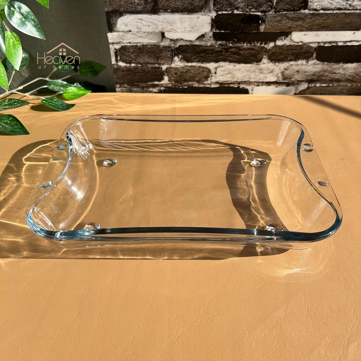 Norex Oven Dish Transparent Baking Dish Clear Glass Shatter Proof Dish