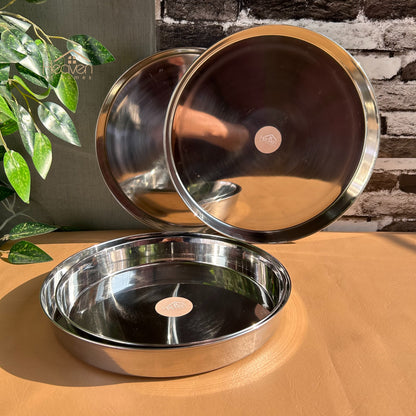 Indian Style Thaali | Pure Stainless Steel Dinnerware