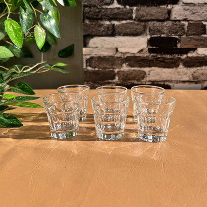 Heaven of Homes Zam Zam Mini Glasses – Set of 6 for Decor or Candle Crafting