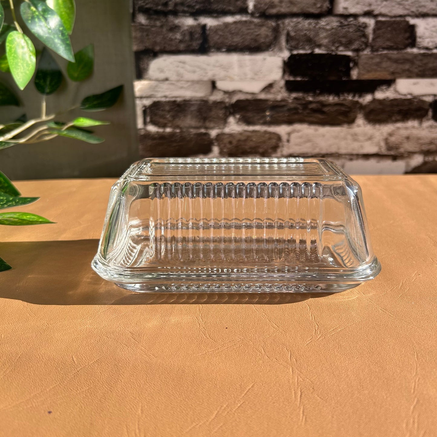 Butter Dish Made Of Clear Glass For Better Freshness Butter Dish with Lid