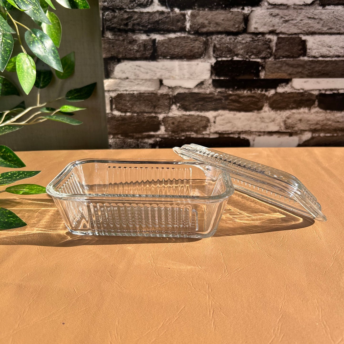 Butter Dish Made Of Clear Glass For Better Freshness Butter Dish with Lid