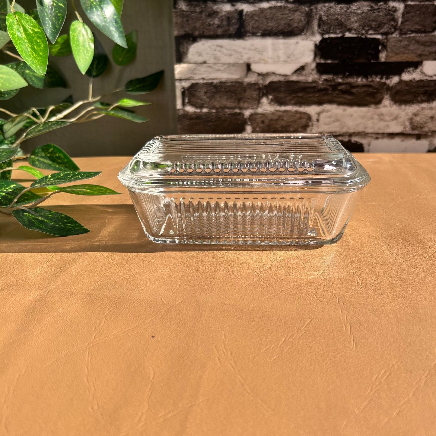 Butter Dish Made Of Clear Glass For Better Freshness Butter Dish with Lid