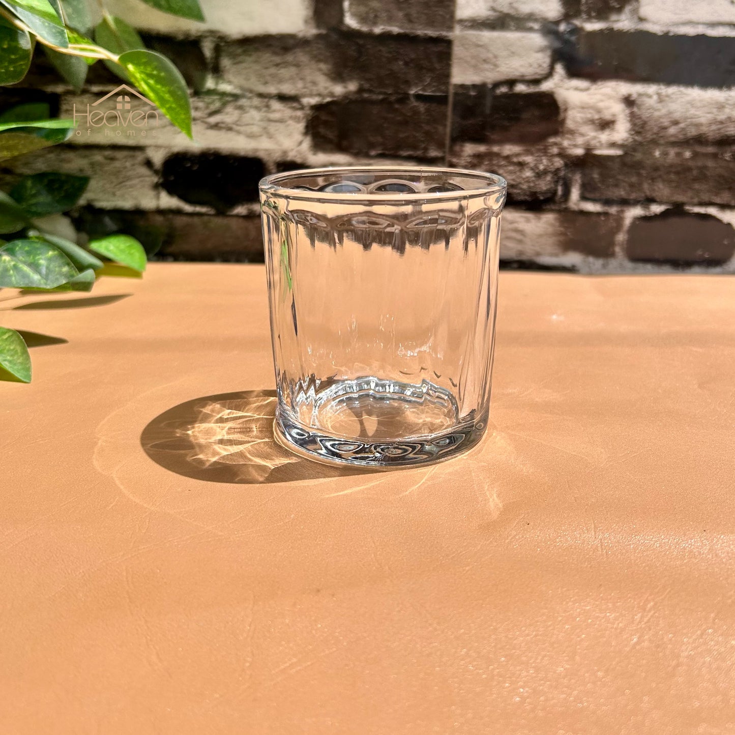 Delisoga® Set of 6 Clear Drinking Glasses – Transparent 340ml Tumblers for Water, Juice & Cold Beverages - KB245B