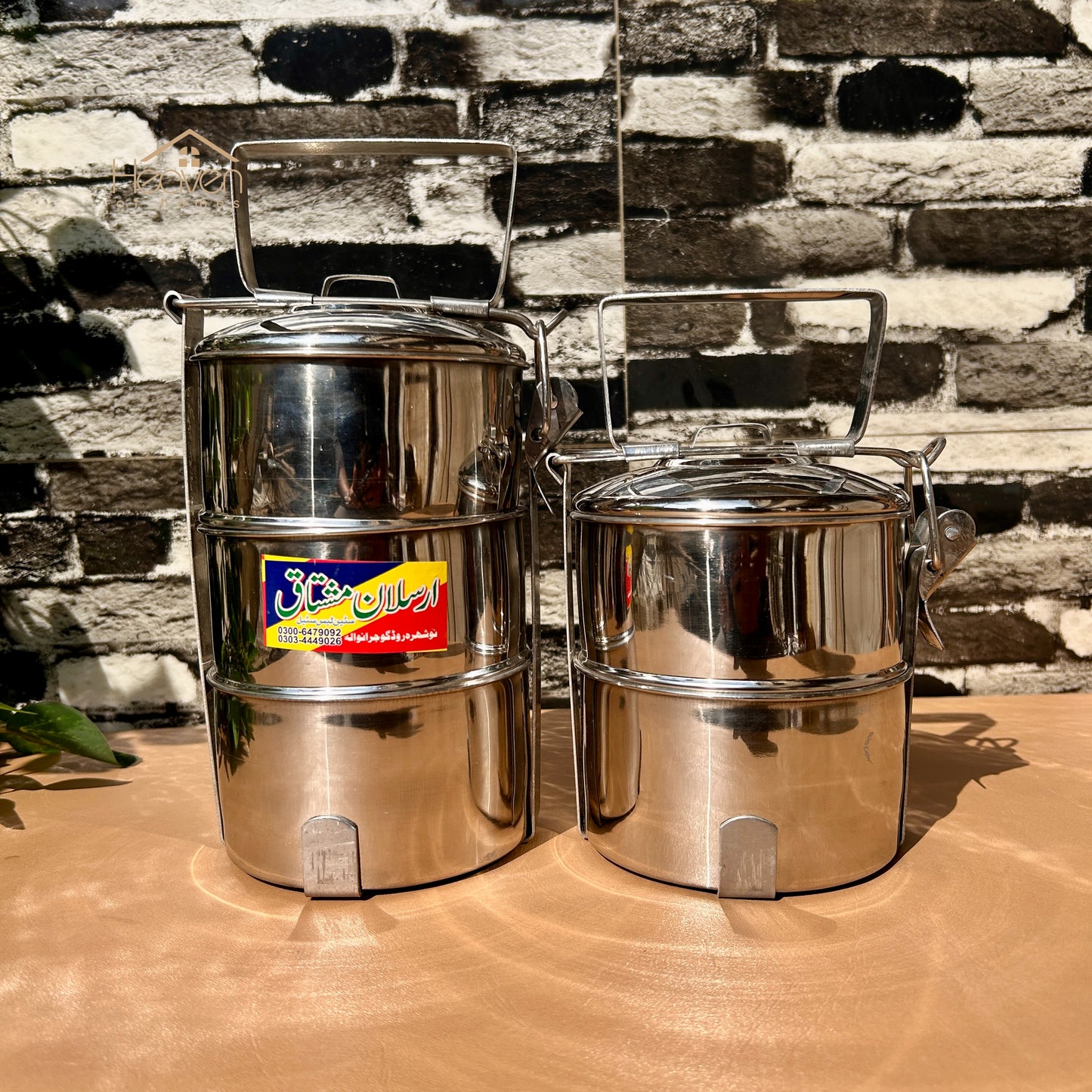 Heaven®  Stainless Steel Lunch Tiffin Box – Durable & Food-Safe