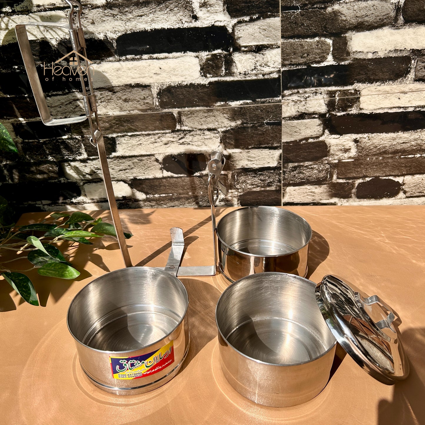 Heaven®  Stainless Steel Lunch Tiffin Box – Durable & Food-Safe