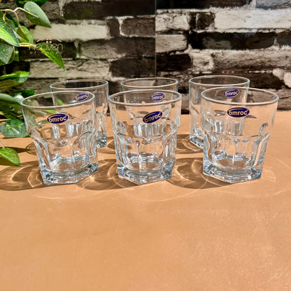 Omroc 6-Piece Clear Glassware Set – 300ml Everyday Drinking Glasses for Beverages, Juice & More