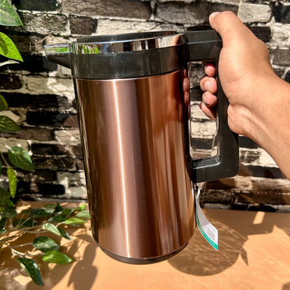 Heaven® 1 Litre Glass Vacuum Flask with Refillable Thermos – Insulated Hot & Cold Bottle