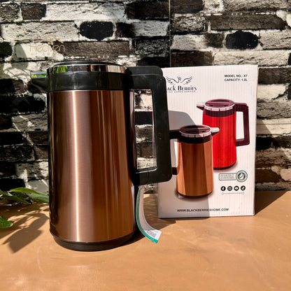 Heaven® 1 Litre Glass Vacuum Flask with Refillable Thermos – Insulated Hot & Cold Bottle