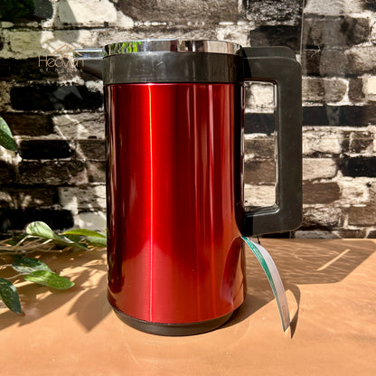 Heaven® 1 Litre Glass Vacuum Flask with Refillable Thermos – Insulated Hot & Cold Bottle