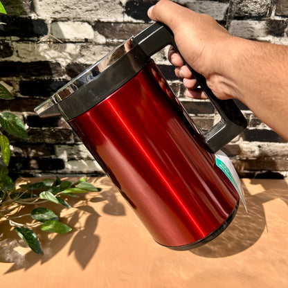 Heaven® 1 Litre Glass Vacuum Flask with Refillable Thermos – Insulated Hot & Cold Bottle