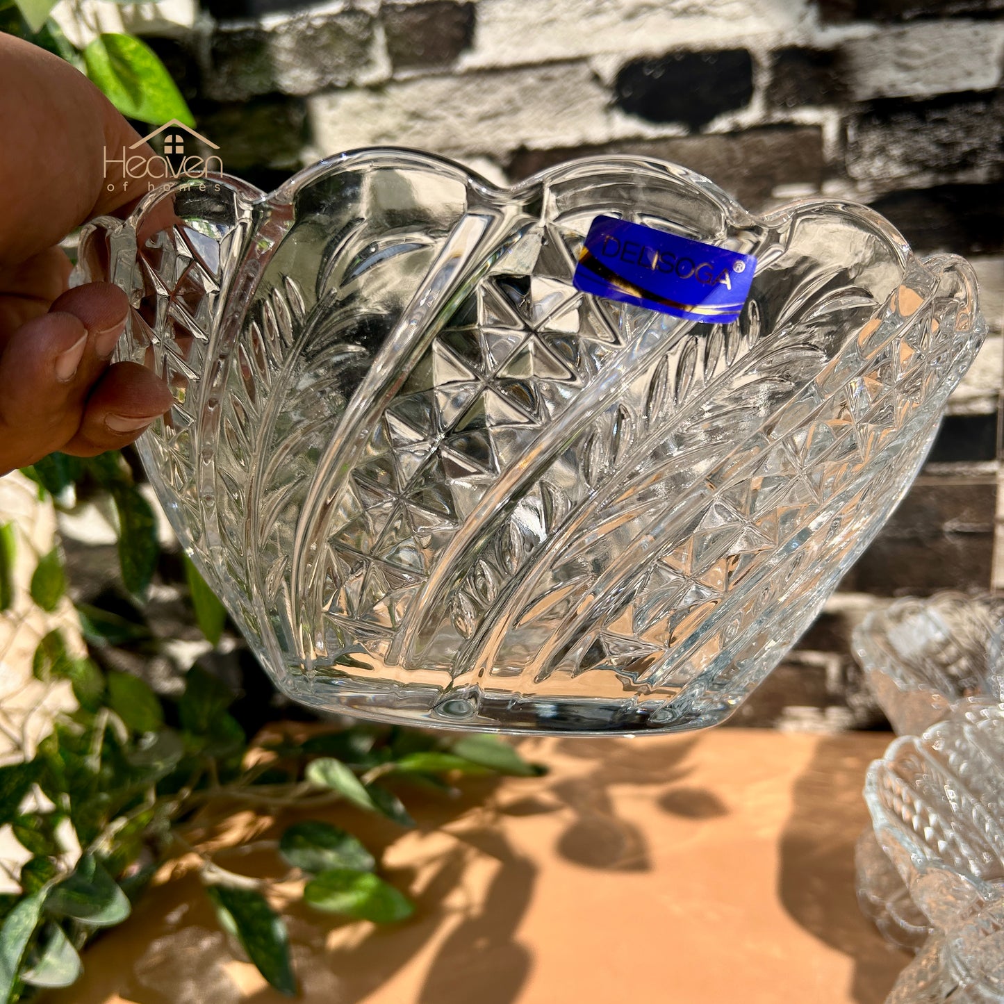 Delisoga® 7-Piece Clear Glass Fruit & Dessert Bowl Set – Transparent Premium Glassware with Elegant Design