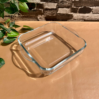 Heaven Imported Square Serving Dish Clear Glass 10 Inches Microwave Safe Toronto