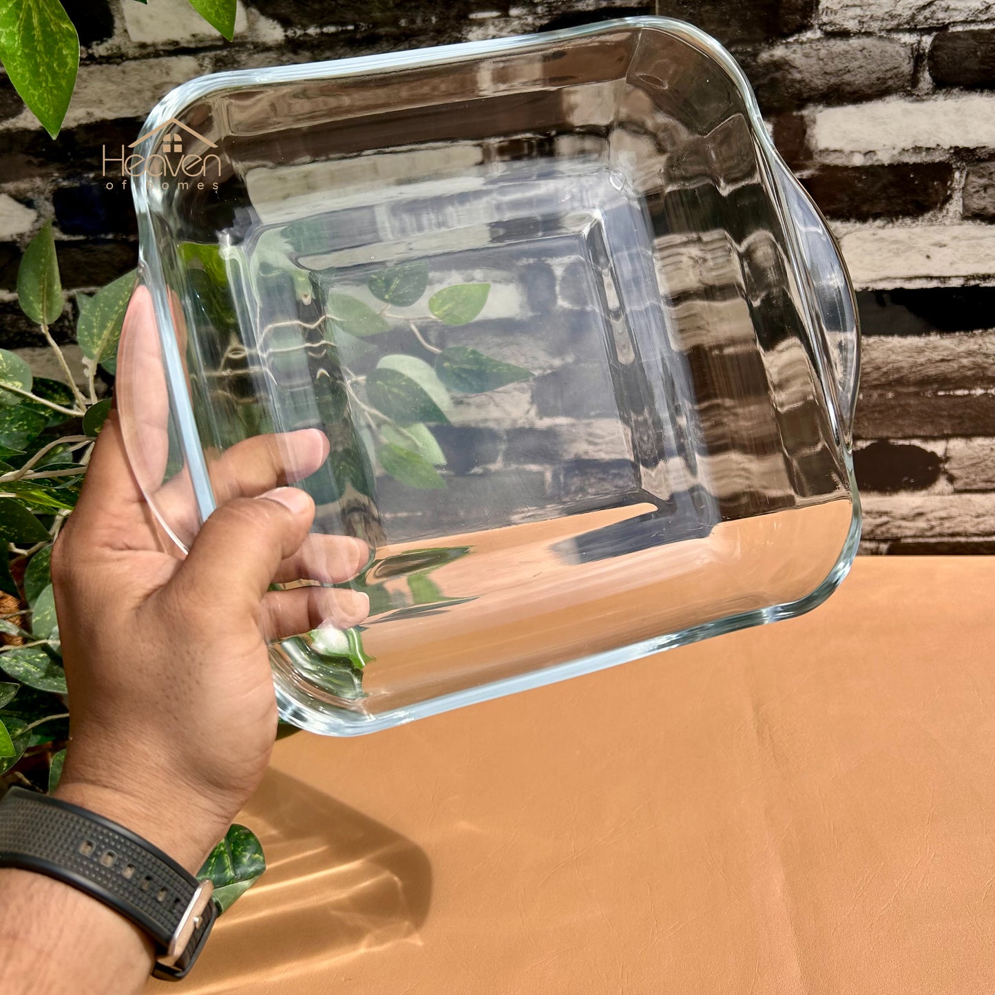 Heaven Imported Square Serving Dish Clear Glass 10 Inches Microwave Safe Toronto