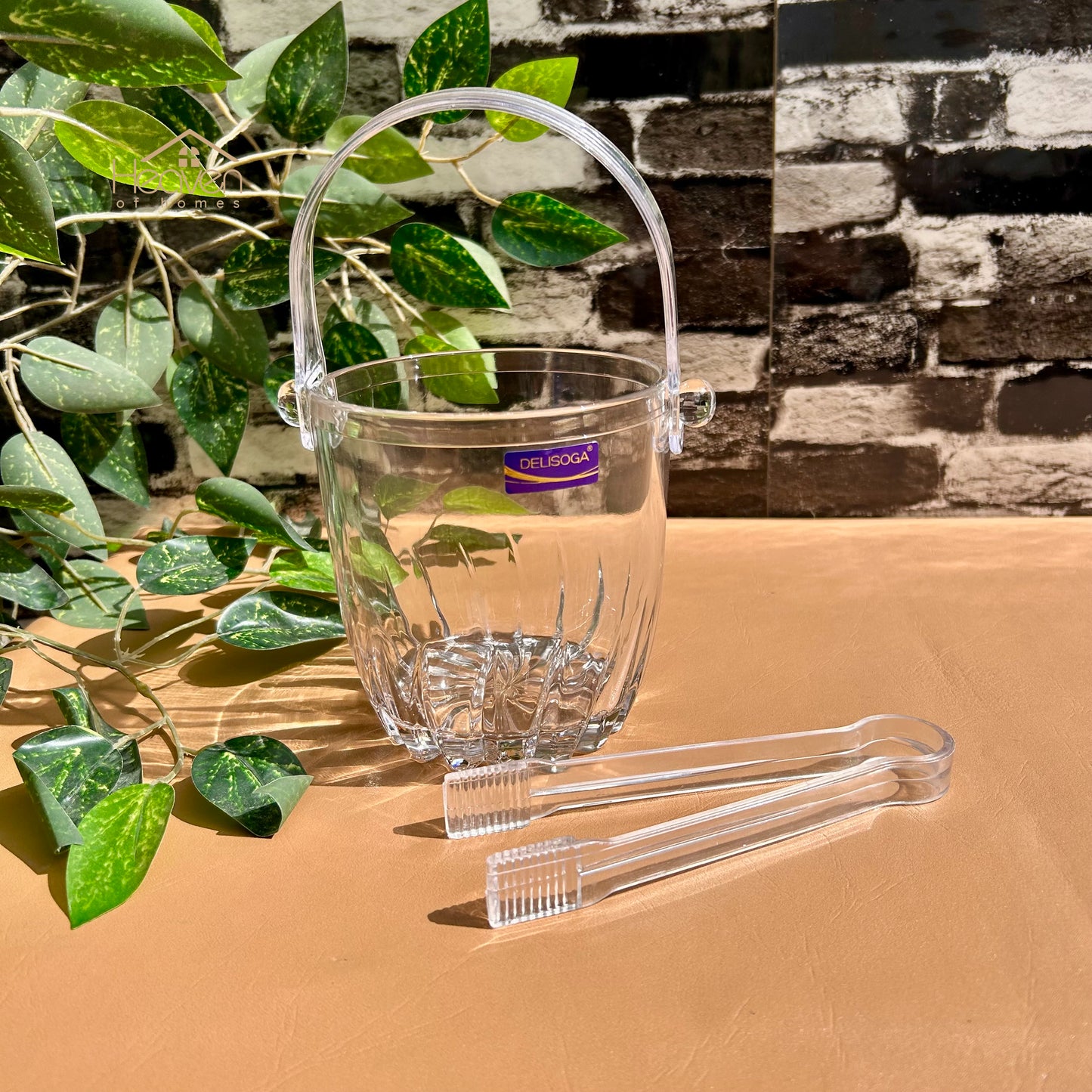 Delisoga® Clear Glass 620ml Transparent Bucket-Style Glassware (1 Piece)