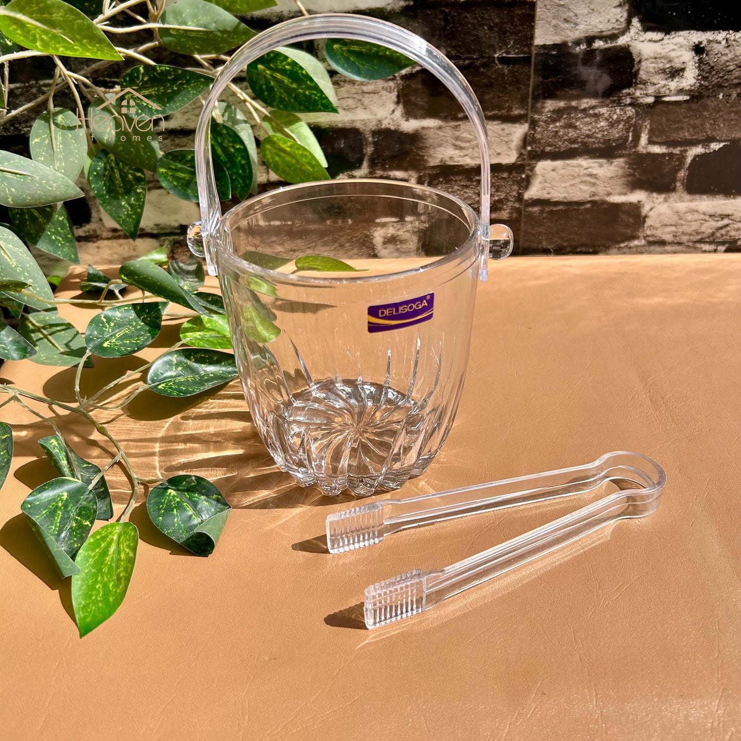 Delisoga® Clear Glass 620ml Transparent Bucket-Style Glassware (1 Piece)