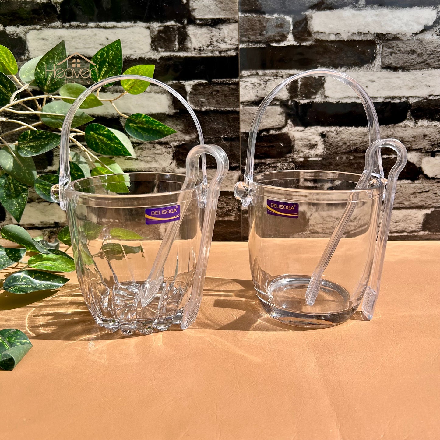 Delisoga® Clear Glass 620ml Transparent Bucket-Style Glassware (1 Piece)